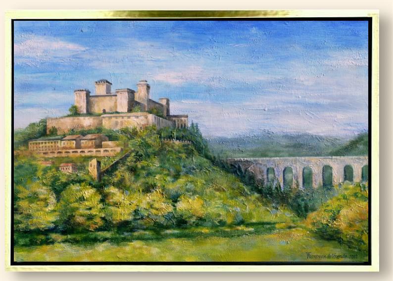 Spoleto, acryl op linnen, 50  x 70 cm, opdracht voor particulier, 2011